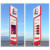 Overall solution for gas stations，Brand pillars and signage